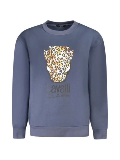 Cavalli Class leopard-print  sweater