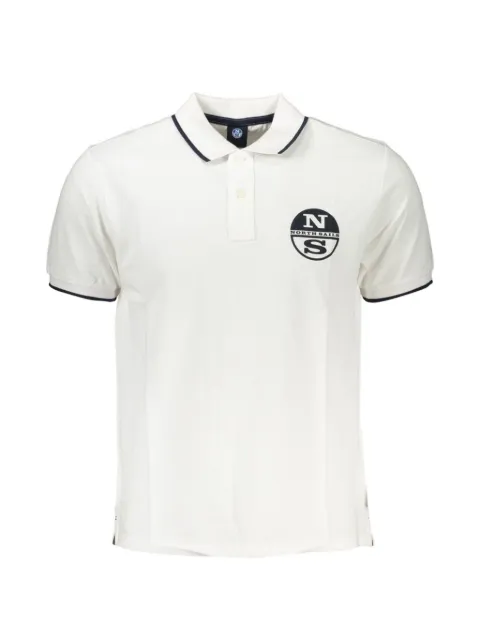 North Sails logo-print contrast-trim polo shirt