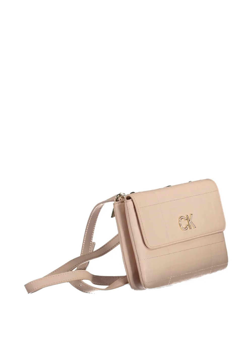 Calvin Klein Logo-plaque Crossbody Bag in Neutrals, view 3