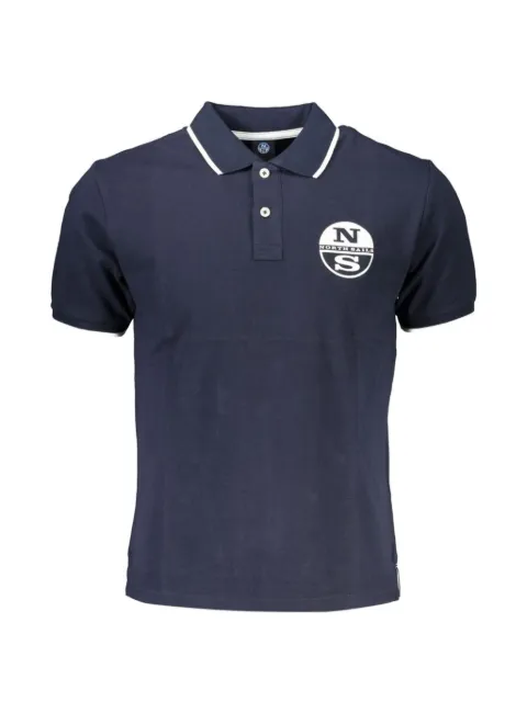 North Sails logo-print tipped polo shirt