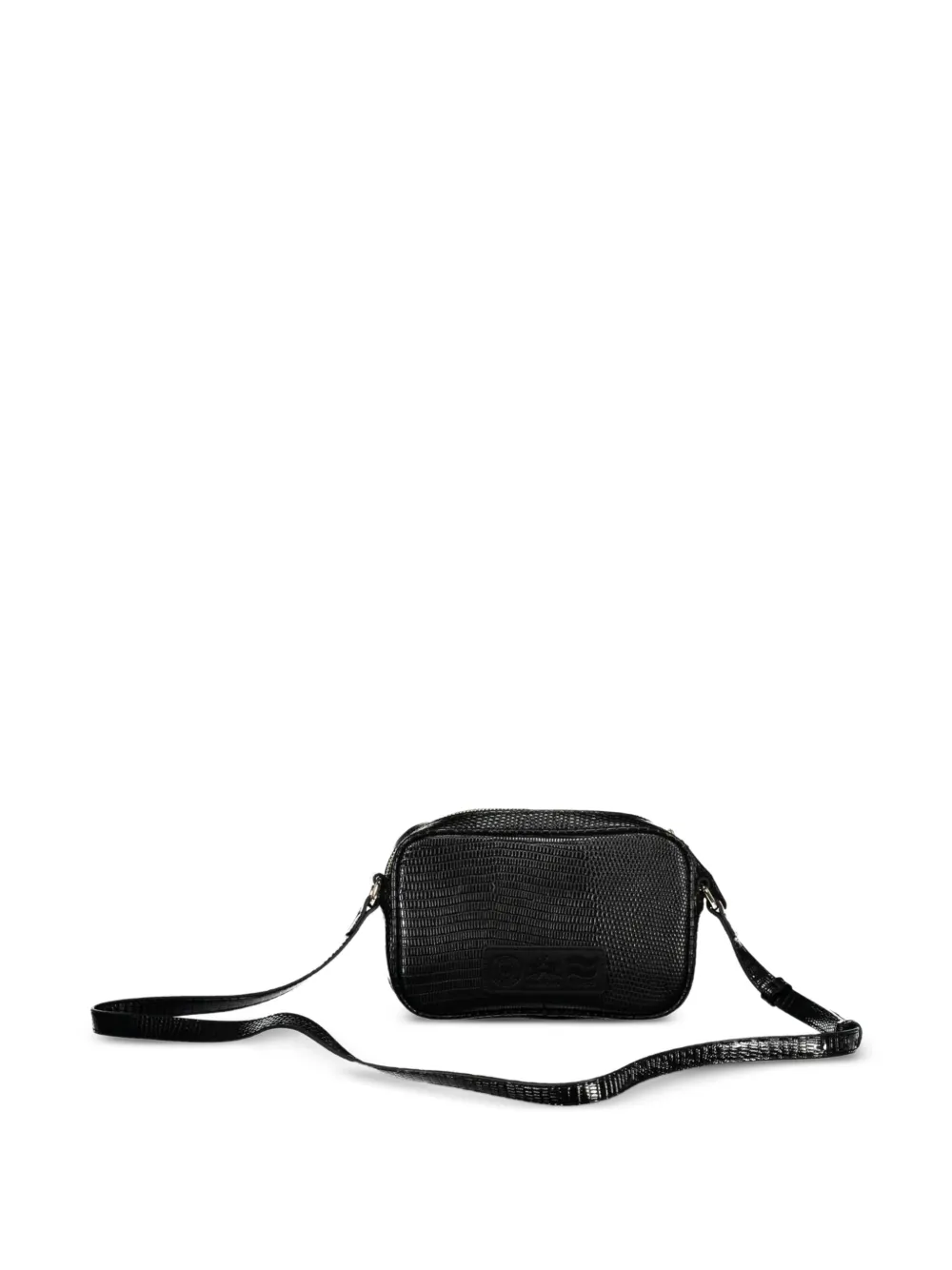 La Martina Eva crossbodytas met krokodillen-reliëf Zwart