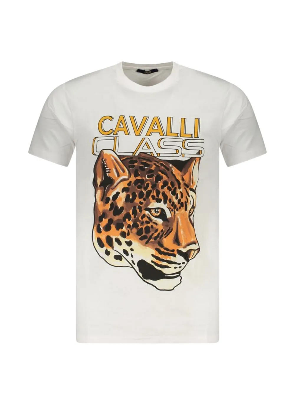 Cavalli Class leopard-print T-shirt - Bianco