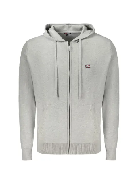 NORWAY 1963 zip-up knitted hoodie