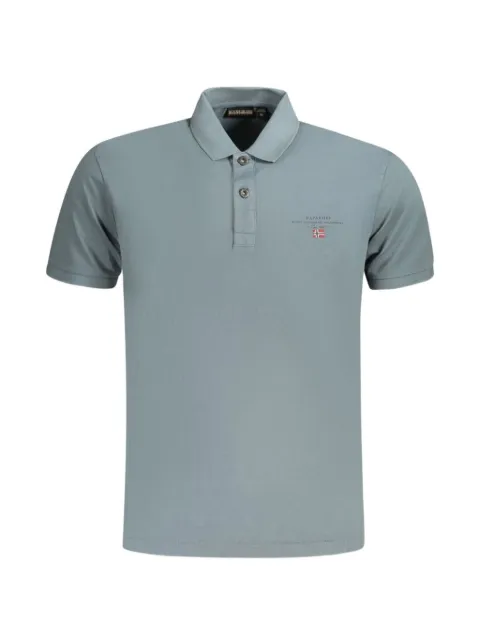 Napapijri logo-embroidered cotton polo shirt