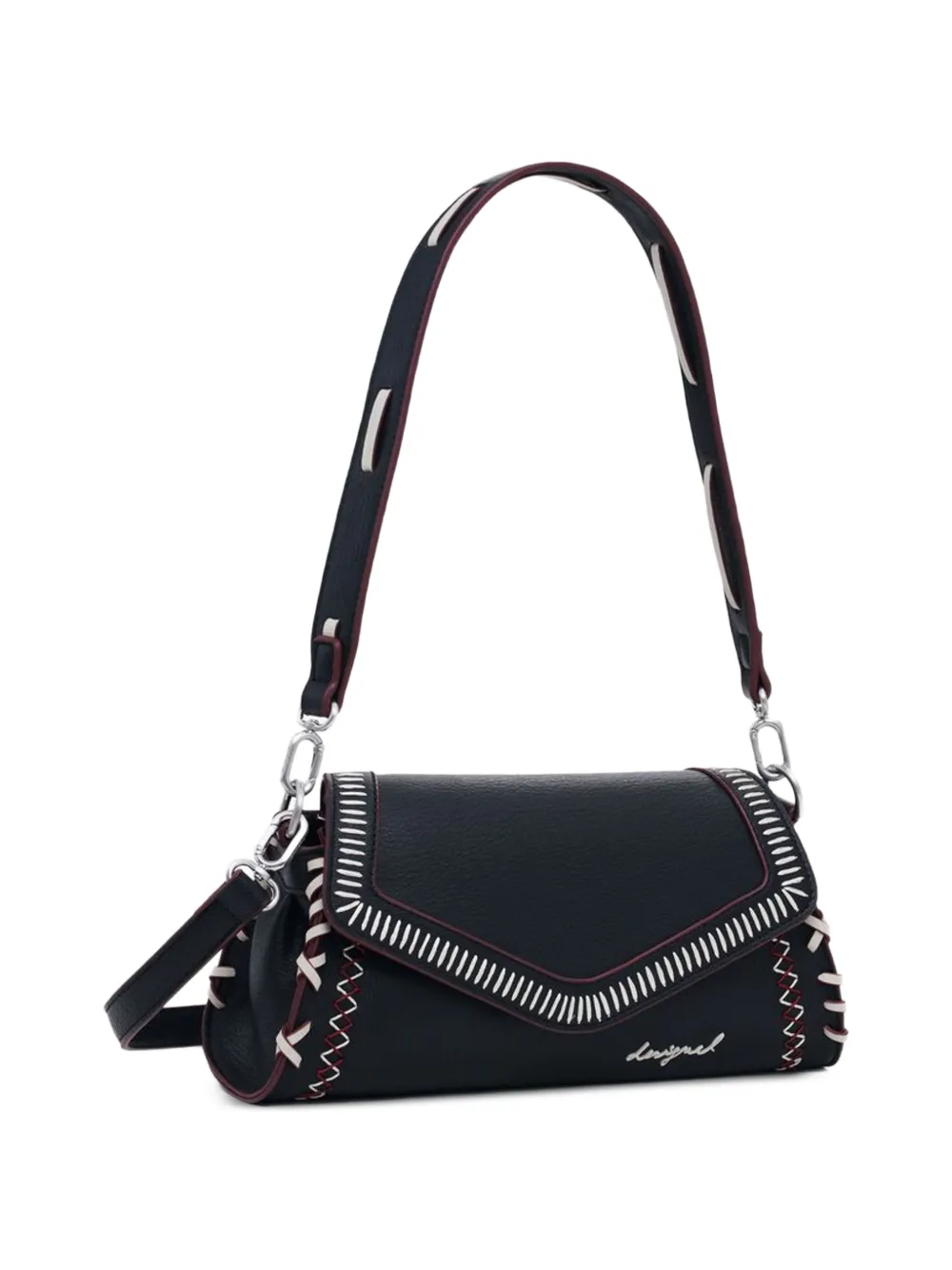Desigual Schoudertas met afwerking Blauw