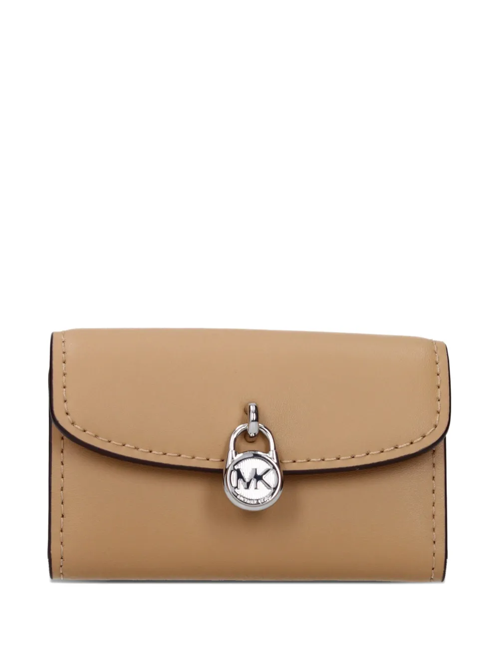 Michael Kors padlock-detail leather wallet - Toni neutri