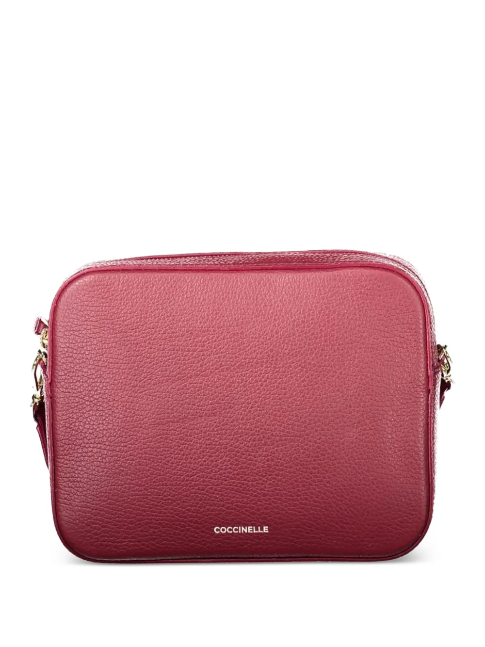 Coccinelle grained leather crossbody bag - Rosso