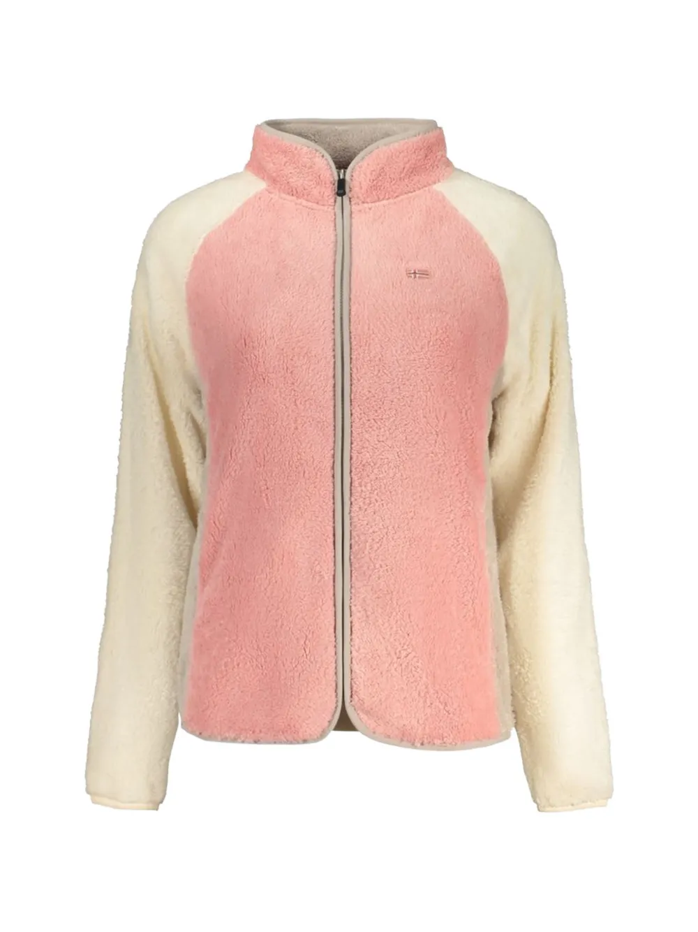 NORWAY 1963 colour-block fleece-texture sweater - Rosa