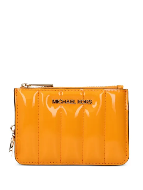 Michael Kors tarjetero de charol capitonado