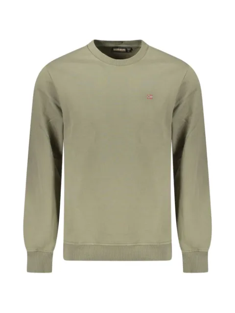 Napapijri logo-embroidered crew-neck sweater