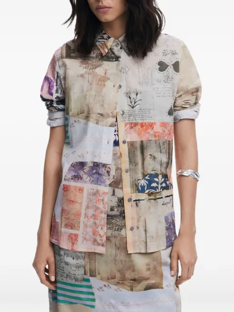 Desigual Hemd mit Patchwork-Print