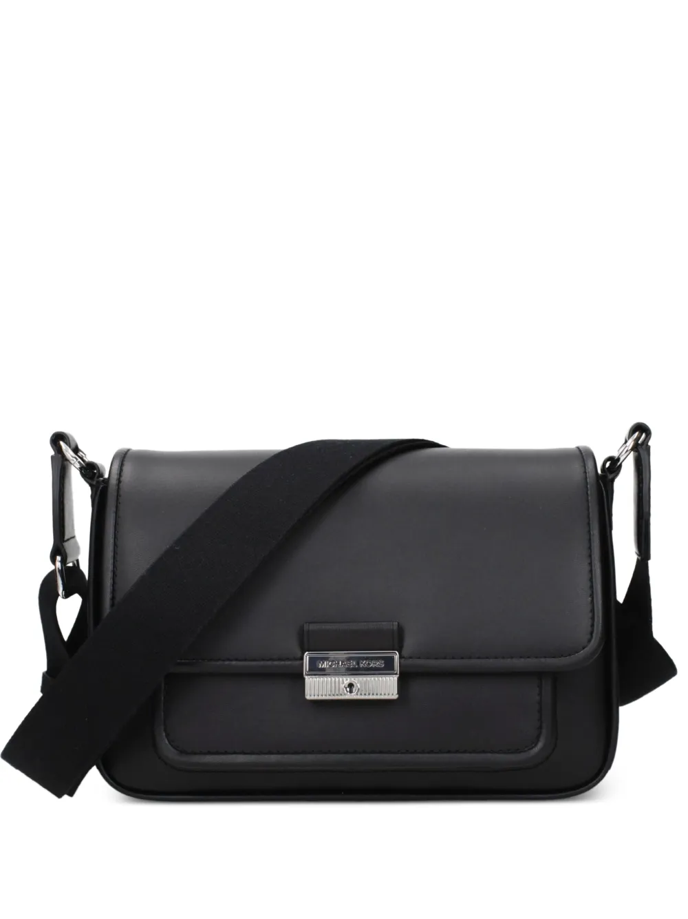 Michael Kors Bradshaw logo-engraved leather cross body bag - Nero