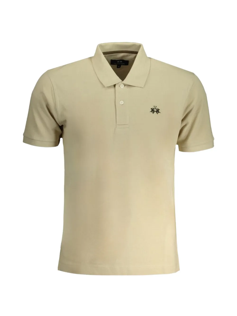 La Martina logo-embroidered cotton polo shirt - Nude