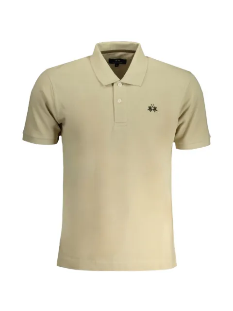 La Martina logo-embroidered cotton polo shirt