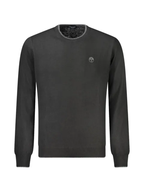 North Sails logo-patch crew-neck sweater