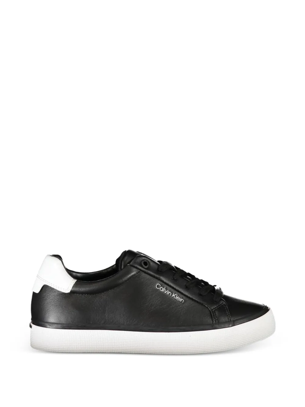 Calvin Klein leather sneakers - Schwarz