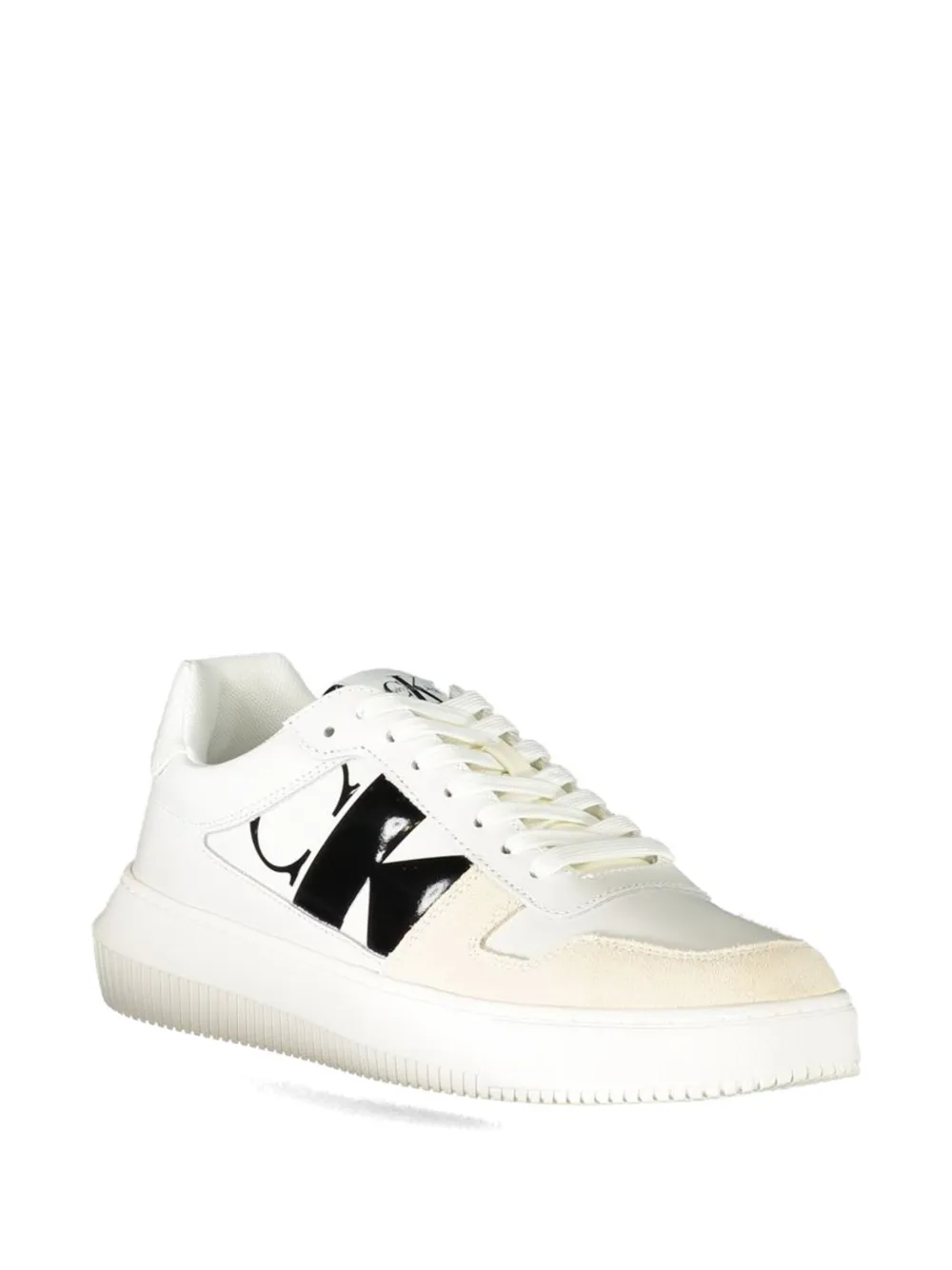 Calvin Klein Chunky Cupsole logo-appliqué sneakers Wit