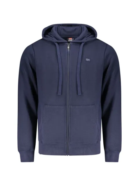 NORWAY 1963 zip-up logo-patch hoodie