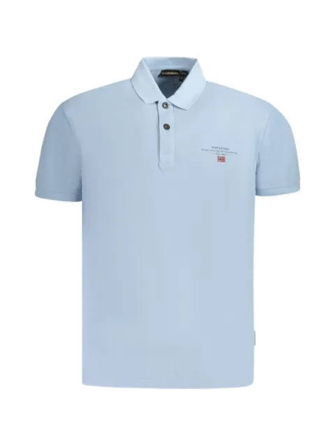 Napapijri logo-patch short-sleeve polo shirt