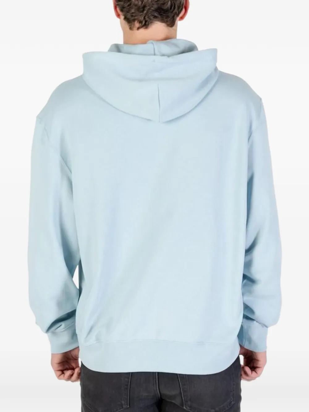 Calvin Klein Hoodie met logoprint en trekkoord Blauw