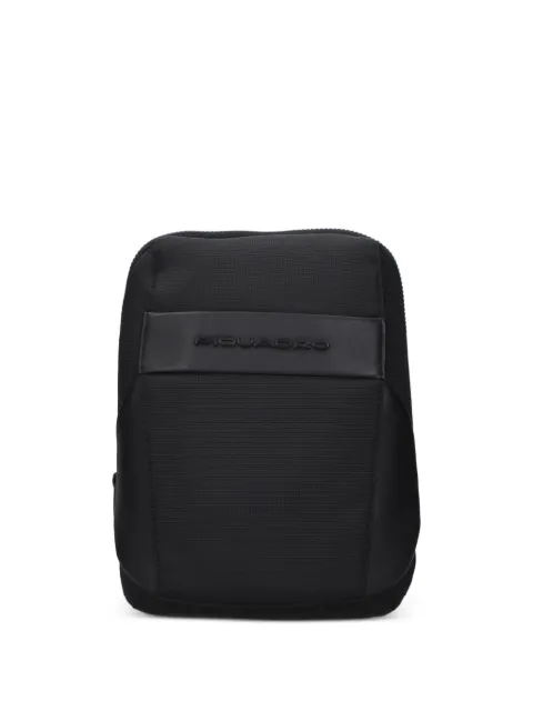 PIQUADRO logo-plaque messenger bag