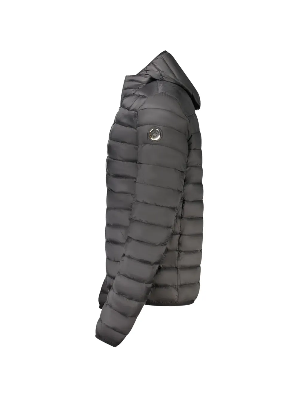 Cavalli Class Gewatteerd jack met capuchon Grijs