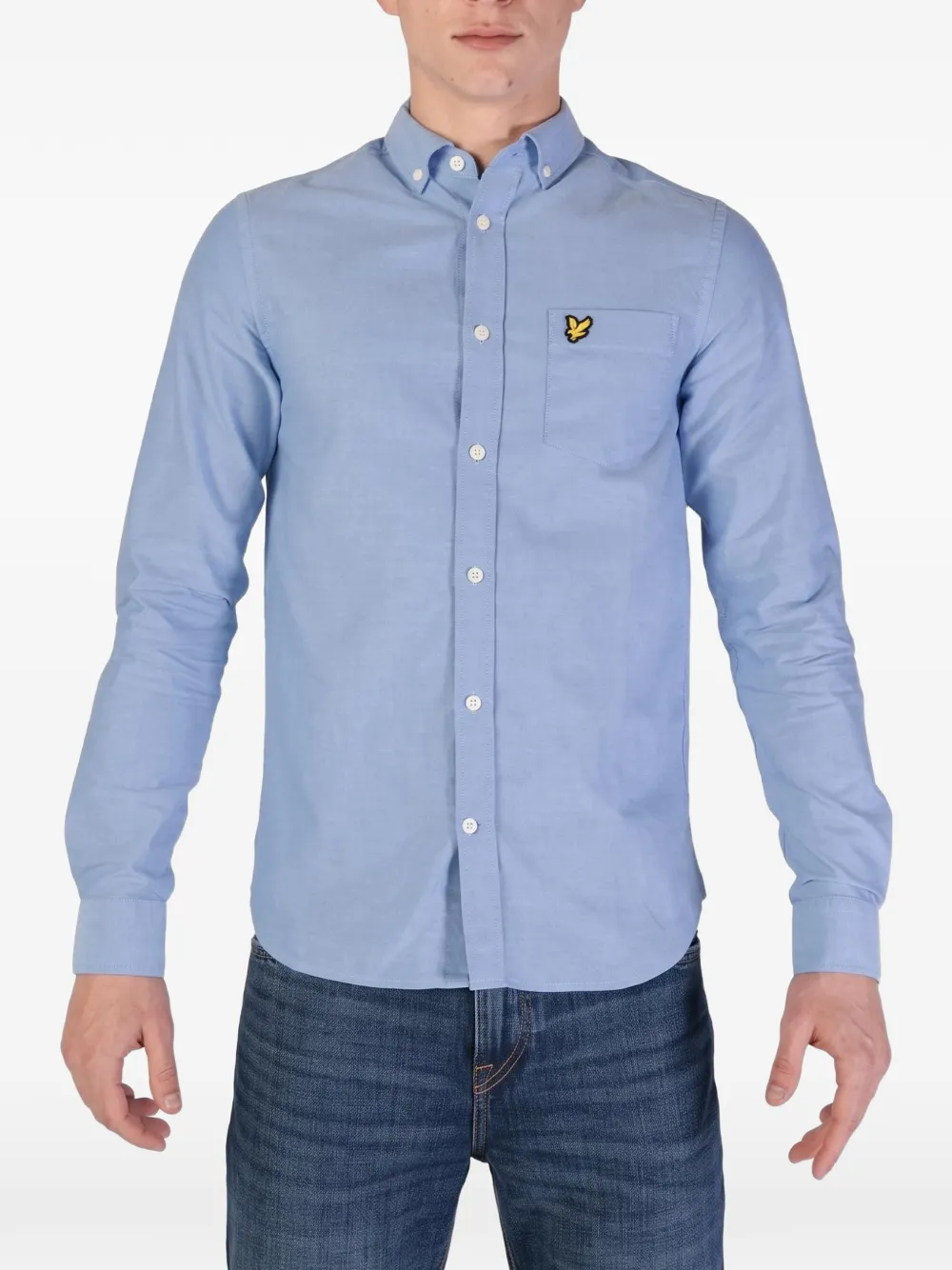 Lyle & Scott long-sleeve Oxford shirt - Blau