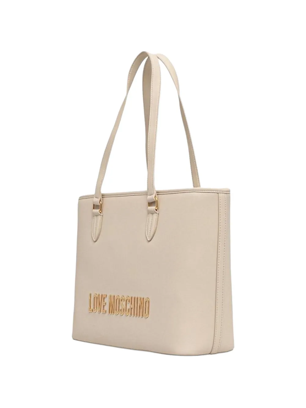 Love Moschino logo-lettering tote bag - Toni neutri