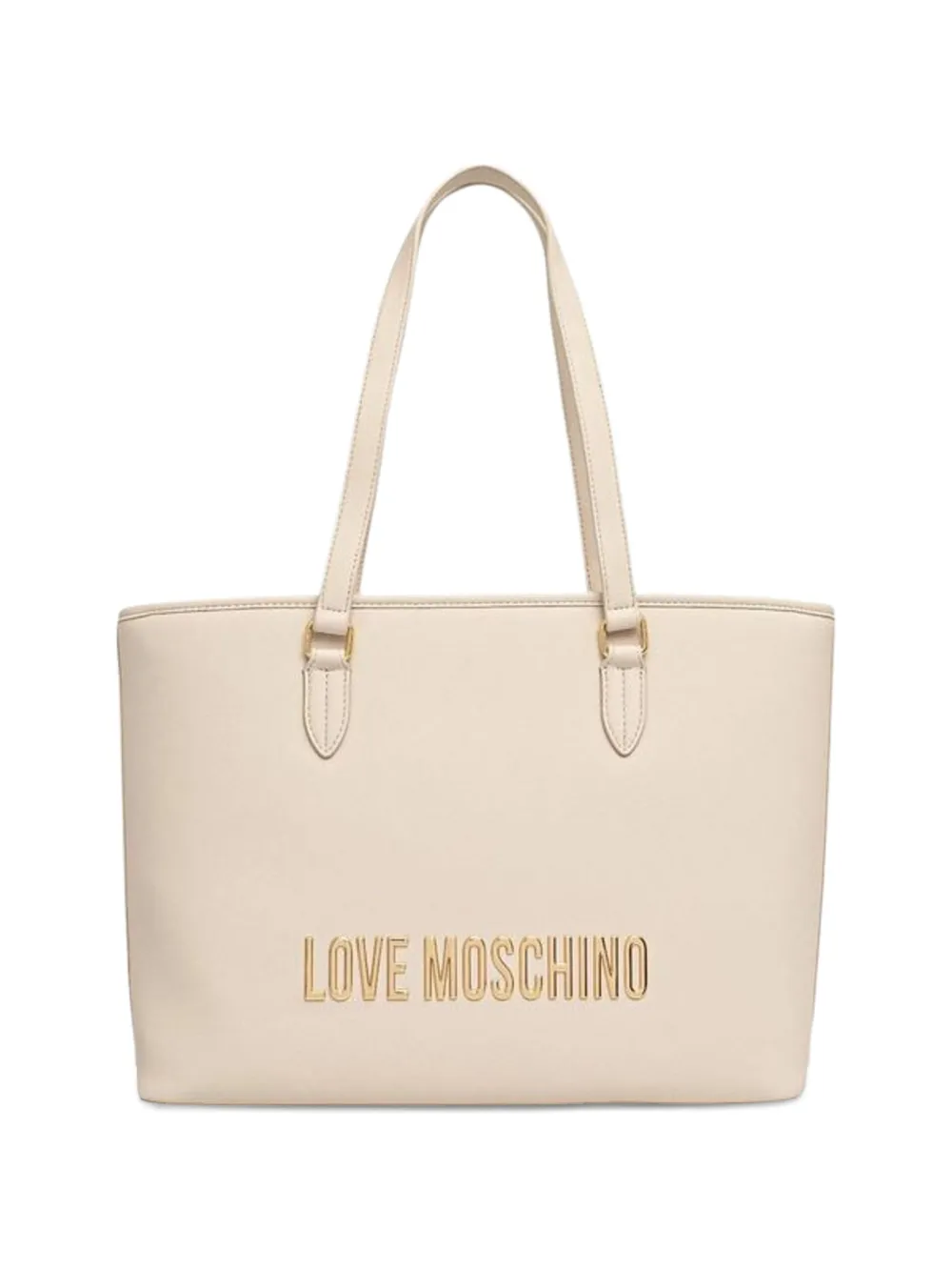 Love Moschino logo-lettering tote bag - Toni neutri