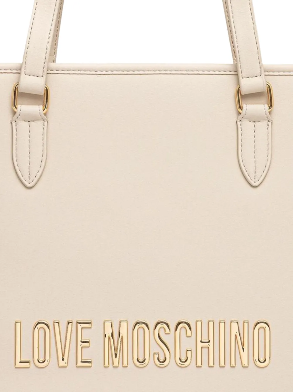 Love Moschino Shopper met logo Beige