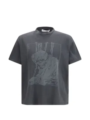 Maison MIHARA YASUHIRO Smiley face-print T-shirt | Grey | FARFETCH SA