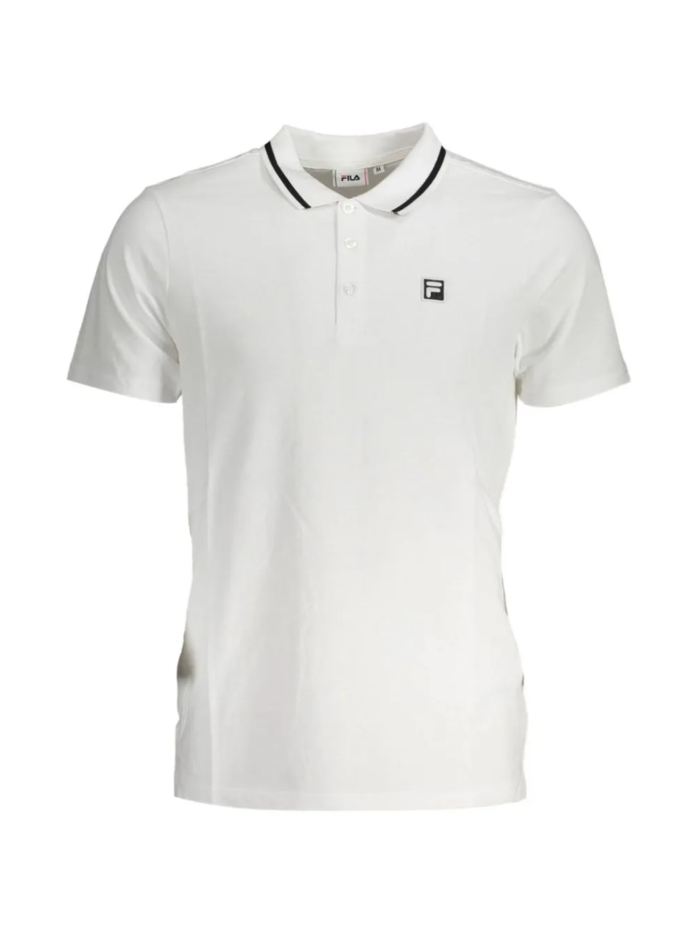 Fila logo-patch polo shirt - Bianco