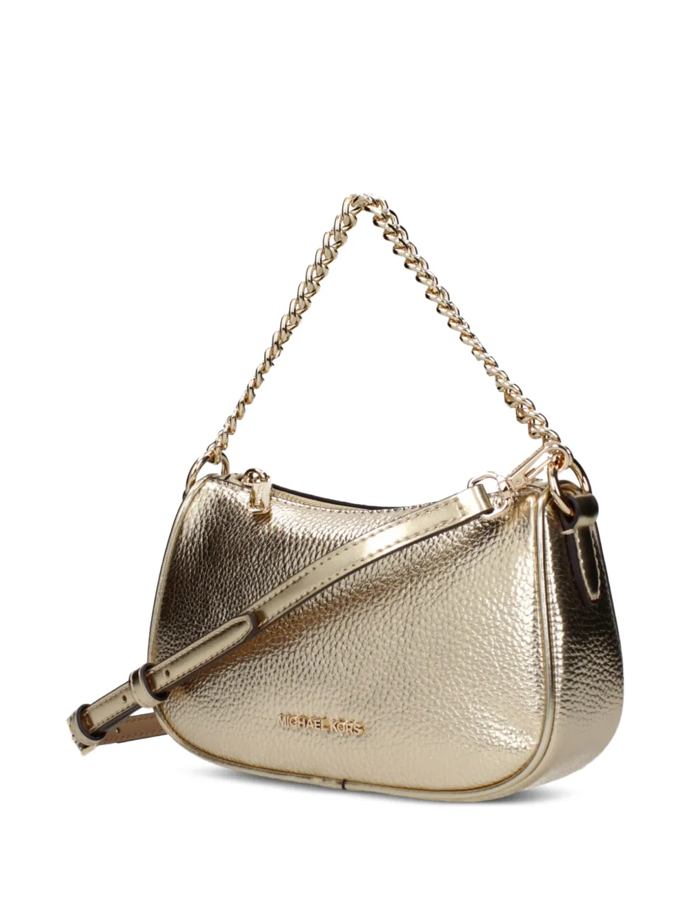 Michael Kors Metallic leren shopper Goud