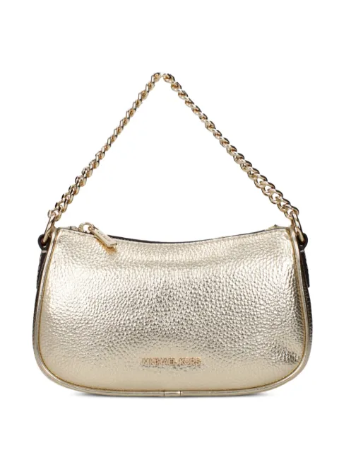 Michael Kors pebbled metallic leather tote bag