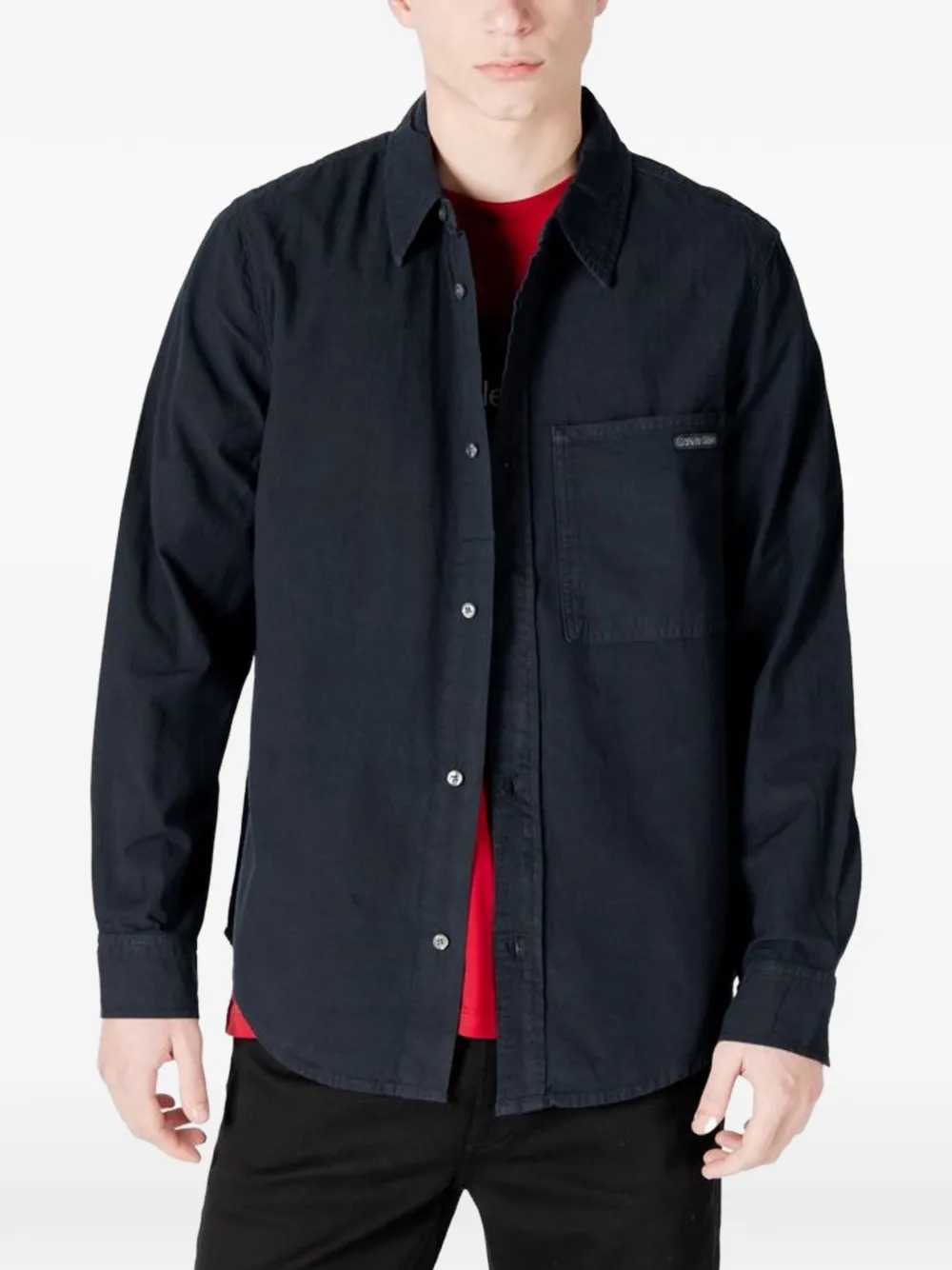 Calvin Klein Jeans Camicia con taschino - Nero