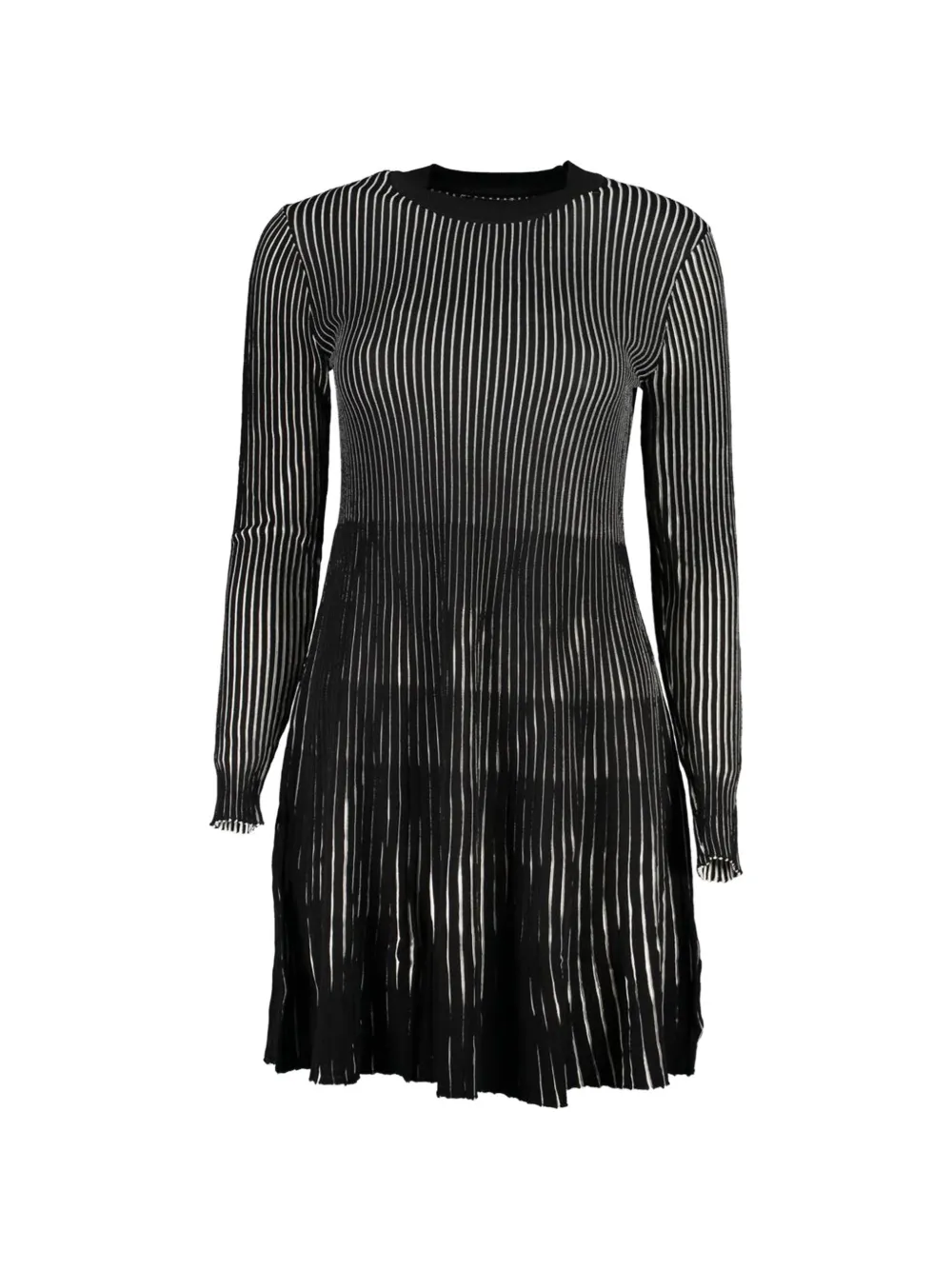 Desigual striped-pattern knitted dress - Nero