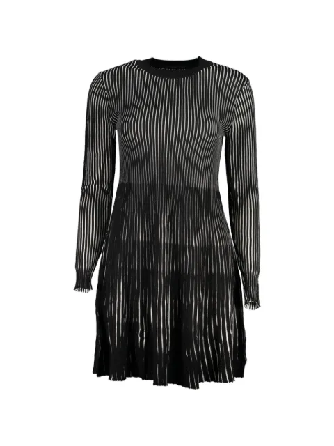 Desigual striped-pattern knitted dress