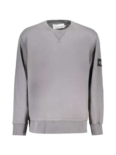 Calvin Klein logo-patch cotton sweater