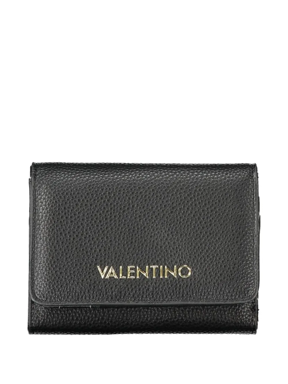 MARIO VALENTINO logo-lettering trifold wallet - Nero