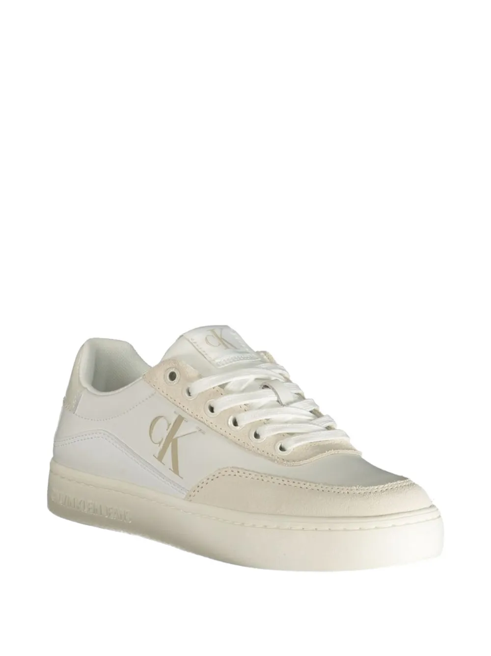 Calvin Klein monogram-detail sneakers Wit