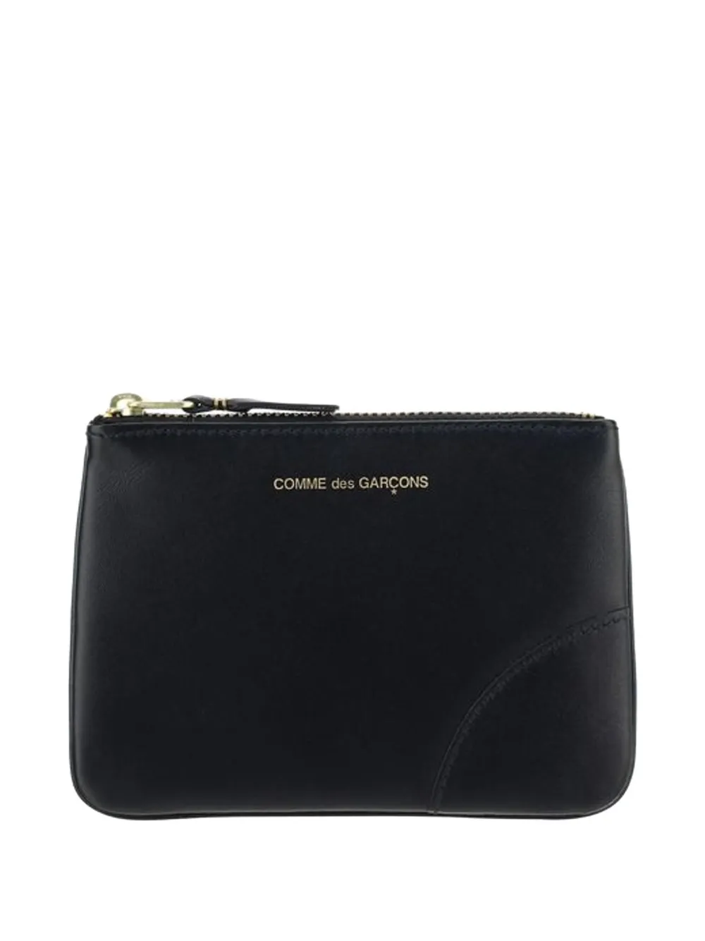 Comme Des Garçons Wallet logo-print leather coin purse - Nero