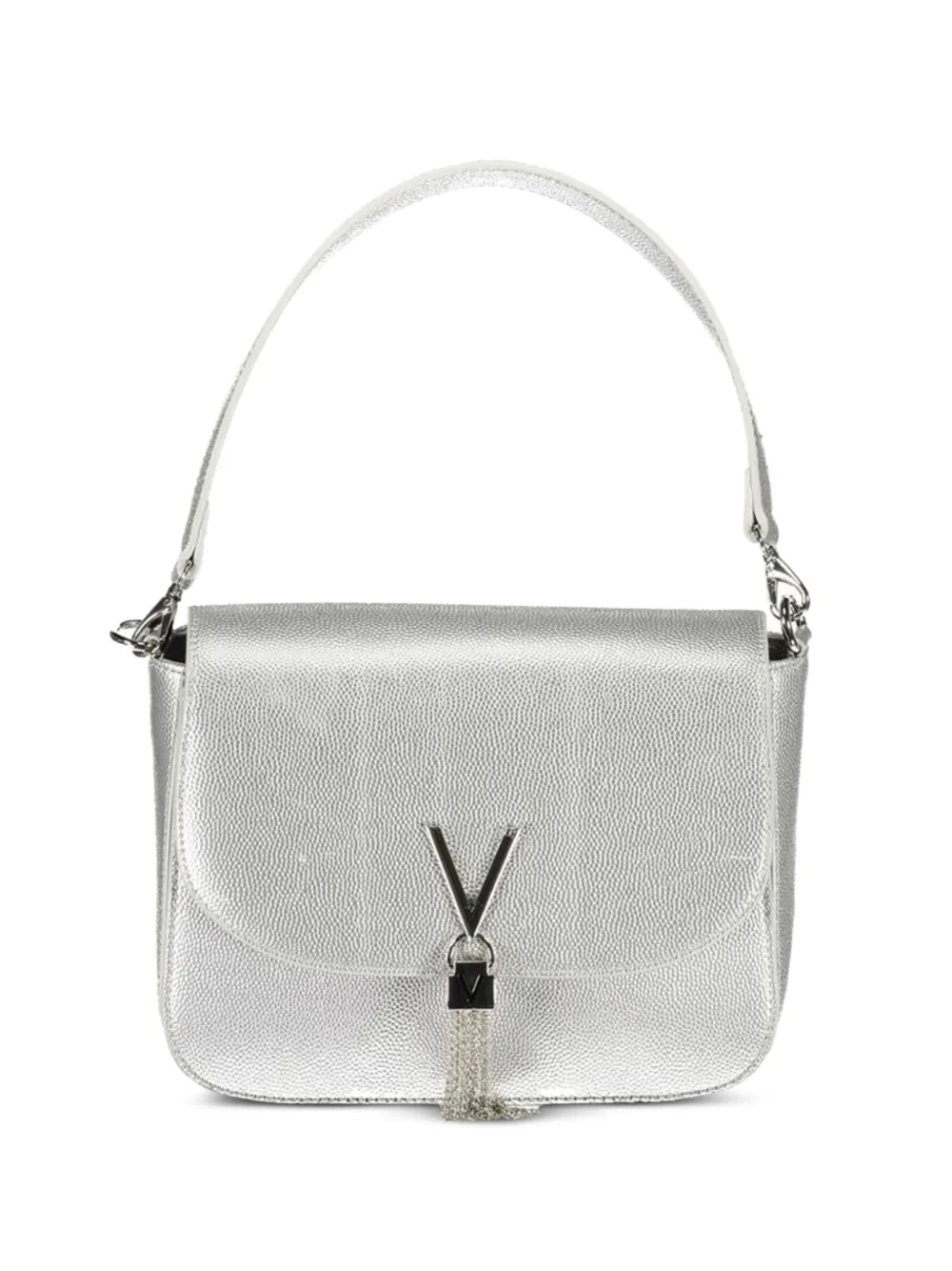 MARIO VALENTINO tassel-detail metallic shoulder bag