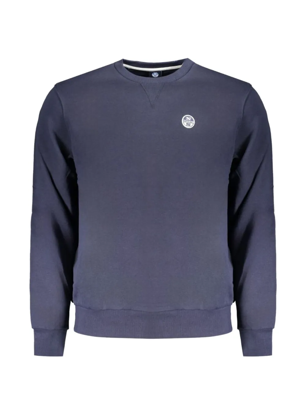 North Sails logo-patch crew-neck sweater - Blu