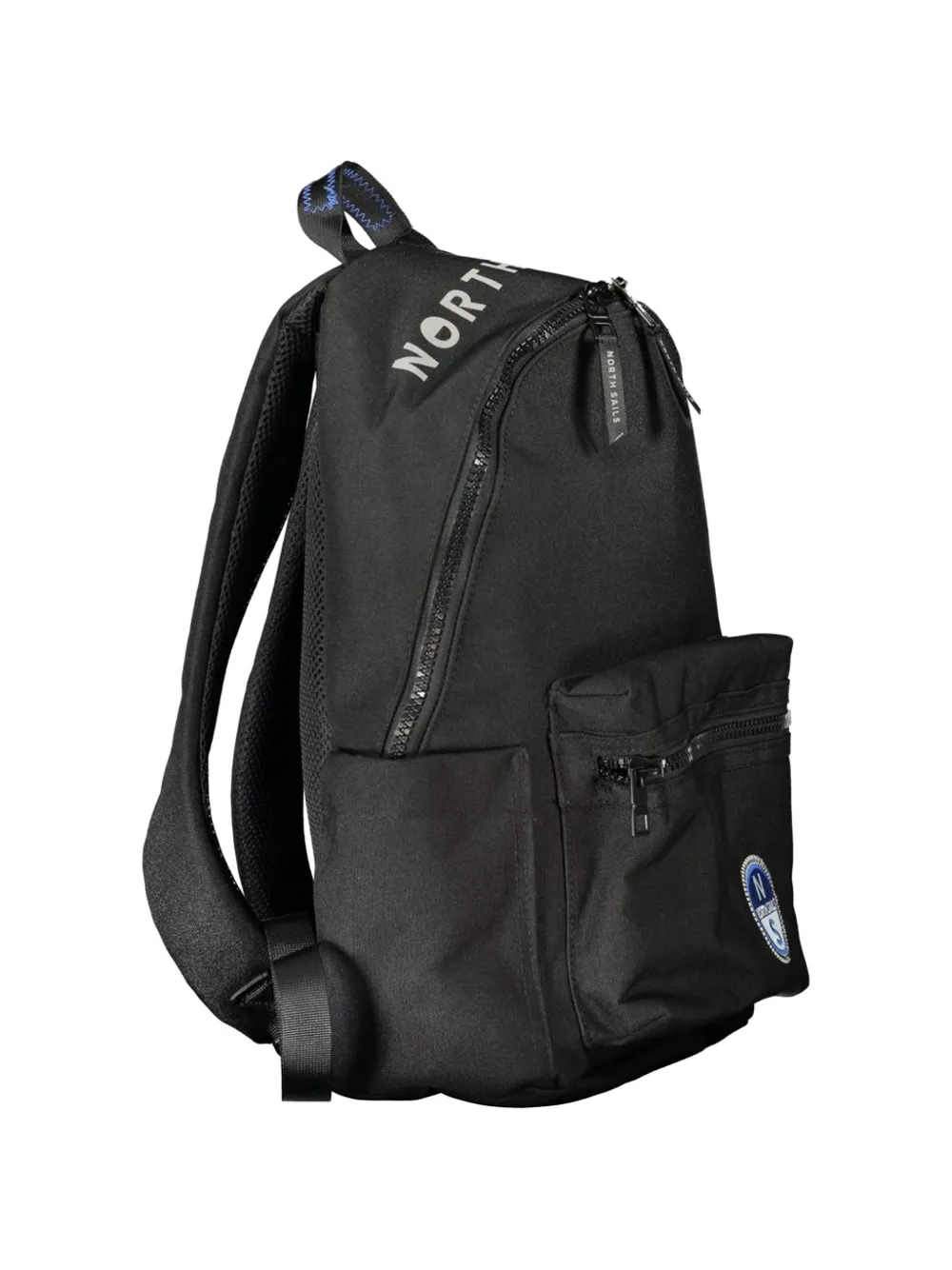 North Sails Black Polyester Men Backpack In Black