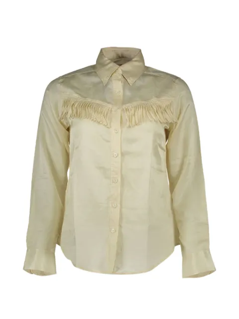 Gant fringe-trimmed shirt