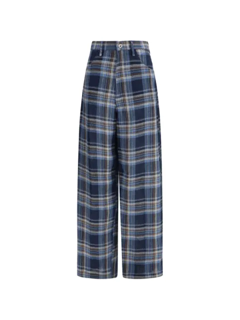 MARBELL check-pattern trousers