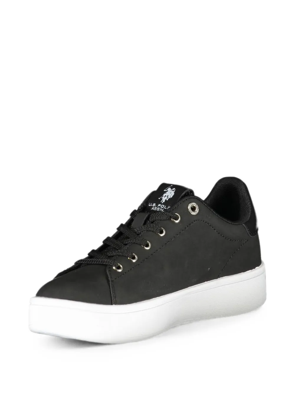 U.S. POLO ASSN. Sneakers met geborduurd logo Zwart