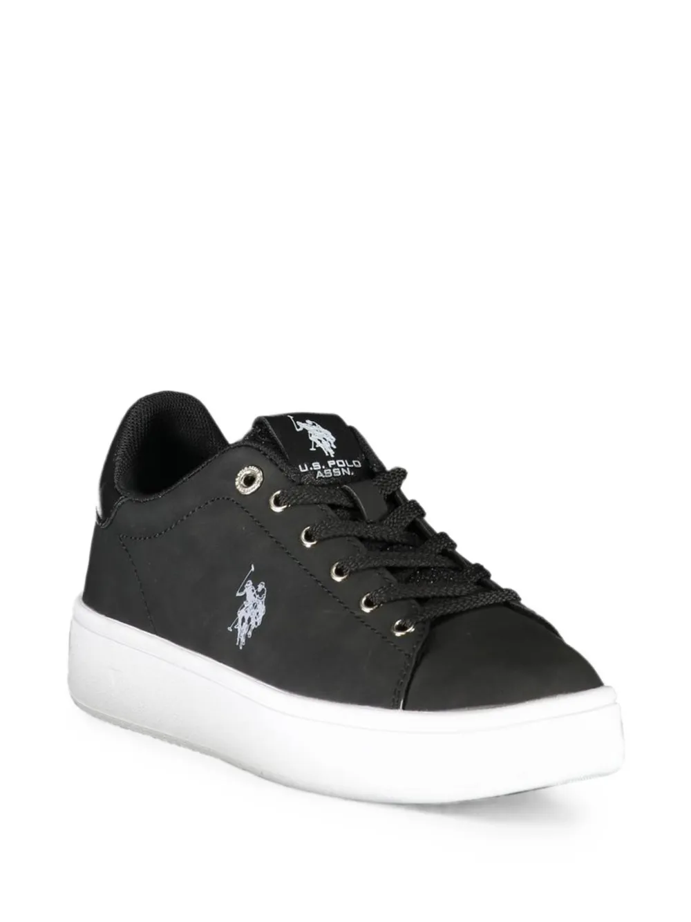 U.S. POLO ASSN. Sneakers met geborduurd logo Zwart