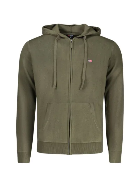 NORWAY 1963 zip-up knitted hoodie