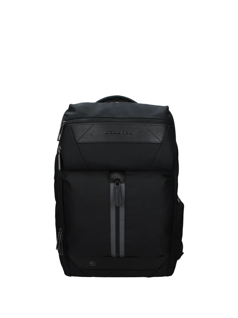 PIQUADRO logo-plaque backpack - Nero